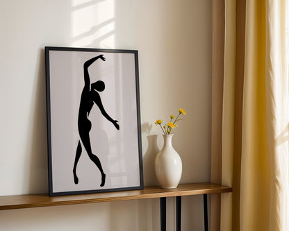 Dynamic Silhouette Human Figure Framed Art - View 4