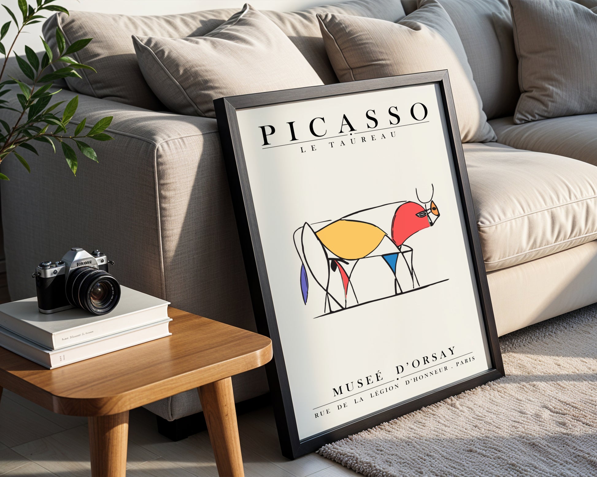 Picasso Le Taureau Abstract Bull Framed Poster - View 2