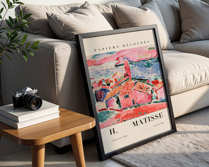 Matisse Inspired Abstract French Landscape Framed Poster - View 4