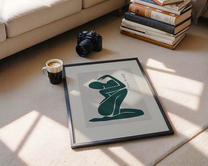 Matisse Inspired Abstract Nude Figure Framed Poster - View 1