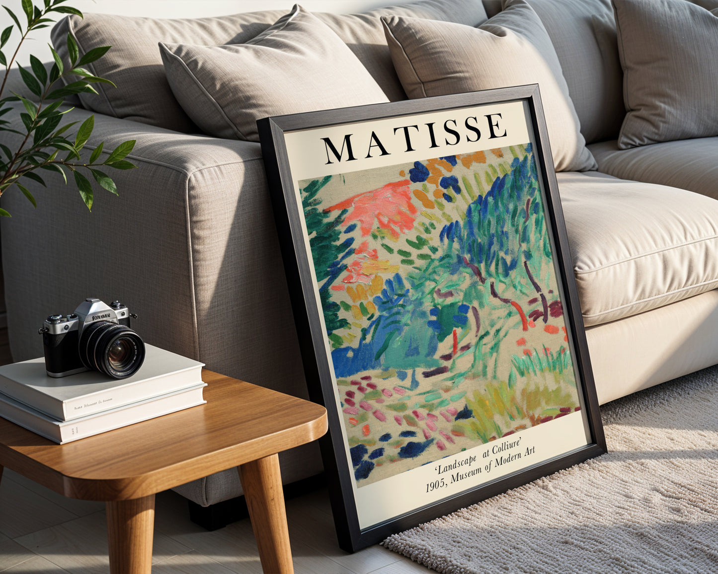 Matisse Landscape at Collioure Abstract Art Framed Poster - View 4