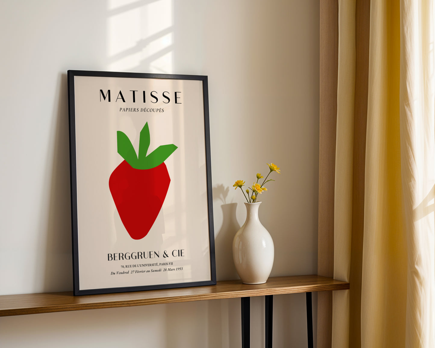 Matisse Red Strawberry Cut-Out Framed Poster - View 2