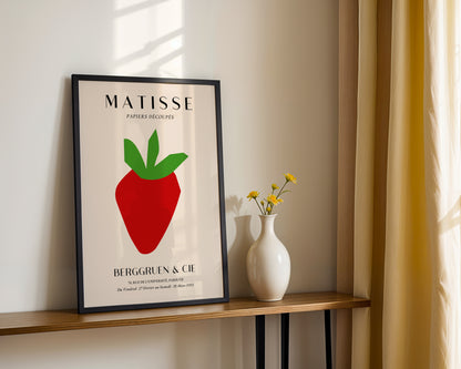 Matisse Red Strawberry Cut-Out Framed Poster - View 2