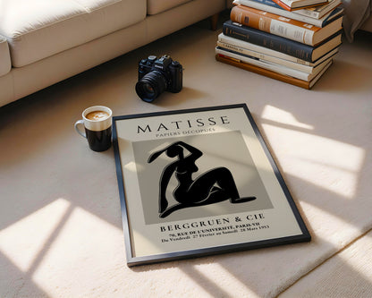 Matisse Papiers Découpés Abstract Nude Framed Poster - View 1