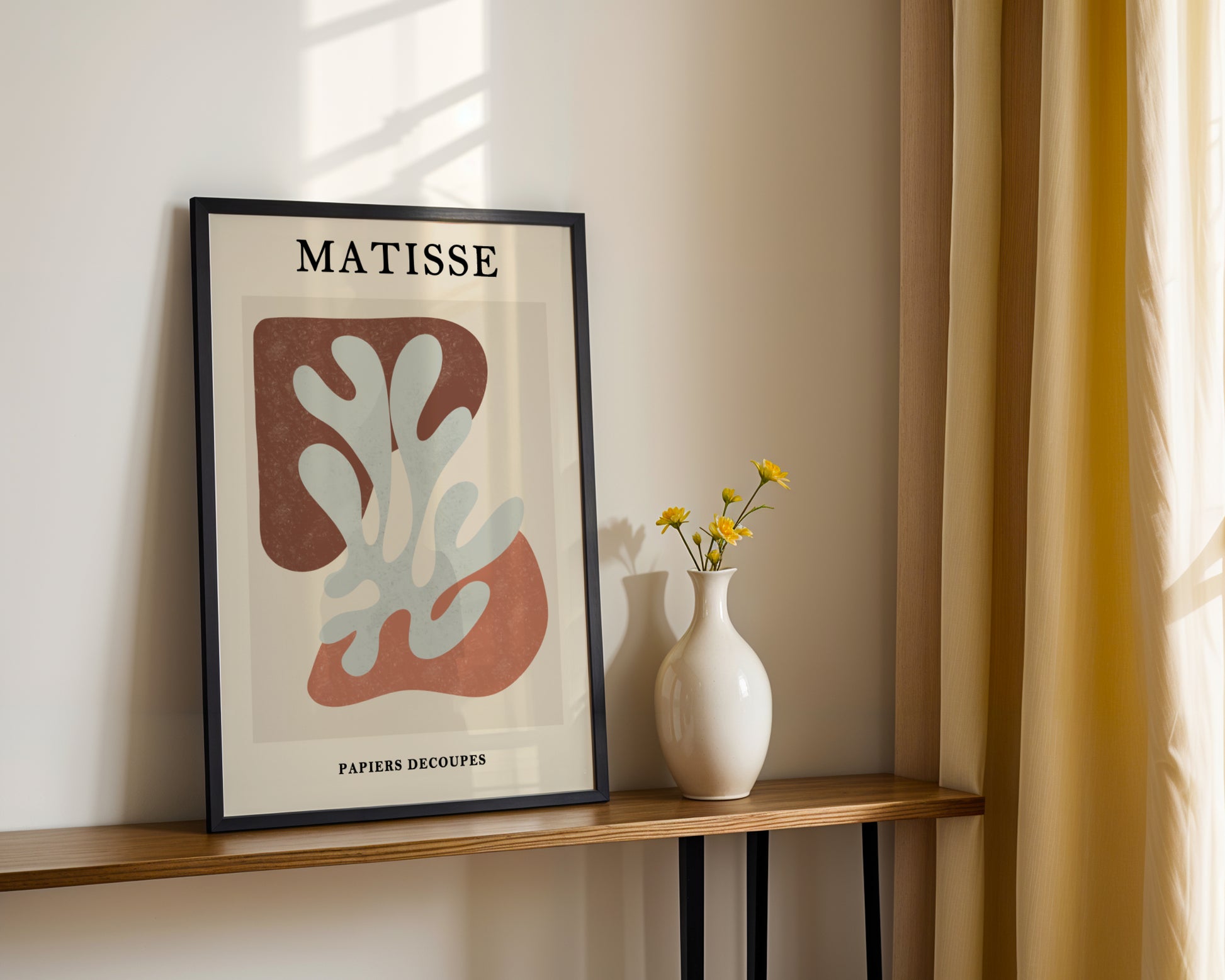 Matisse Papiers Découpés Abstract Organic Framed Art - View 2
