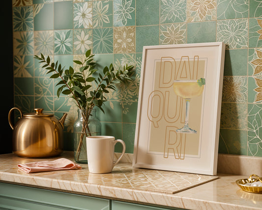 Daiquiri Cocktail Drink Framed Poster – Framed Wall Art Poster - Image 1