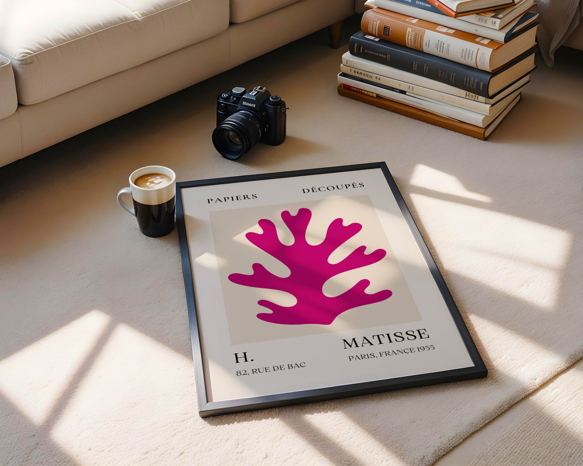Matisse Magenta Coral Cut-Outs Framed Poster - View 5