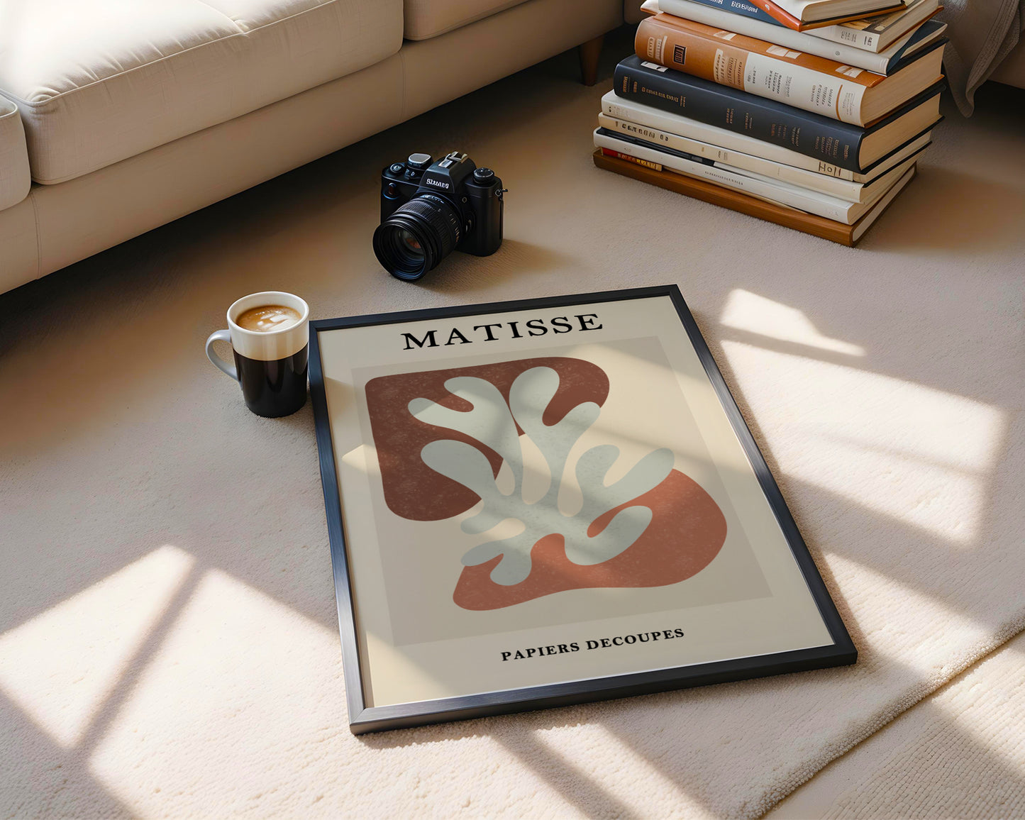 Matisse Papiers Découpés Abstract Organic Framed Art - View 3