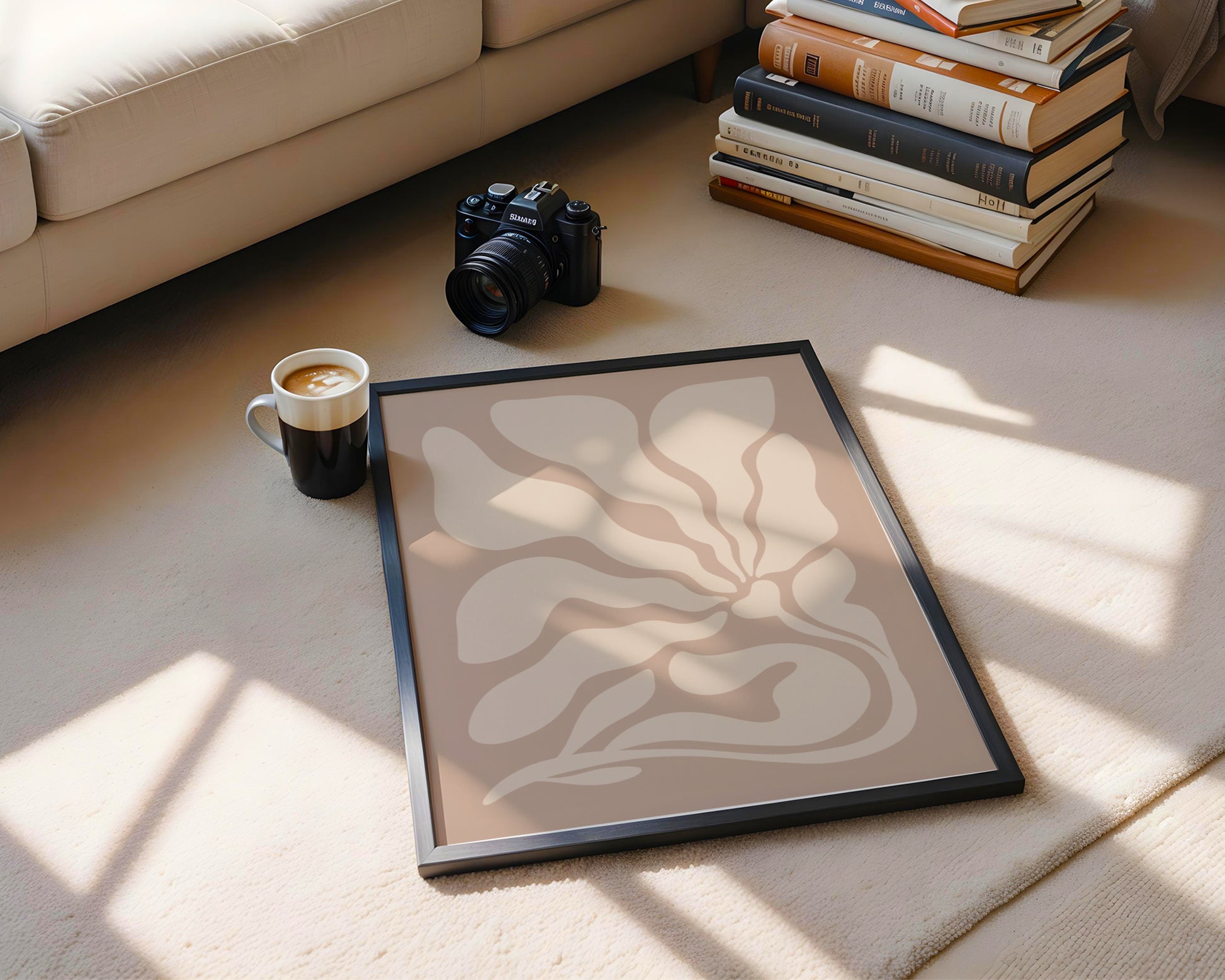 Abstract Organic Flow Framed Poster – Framed Wall Art Poster - Image 2