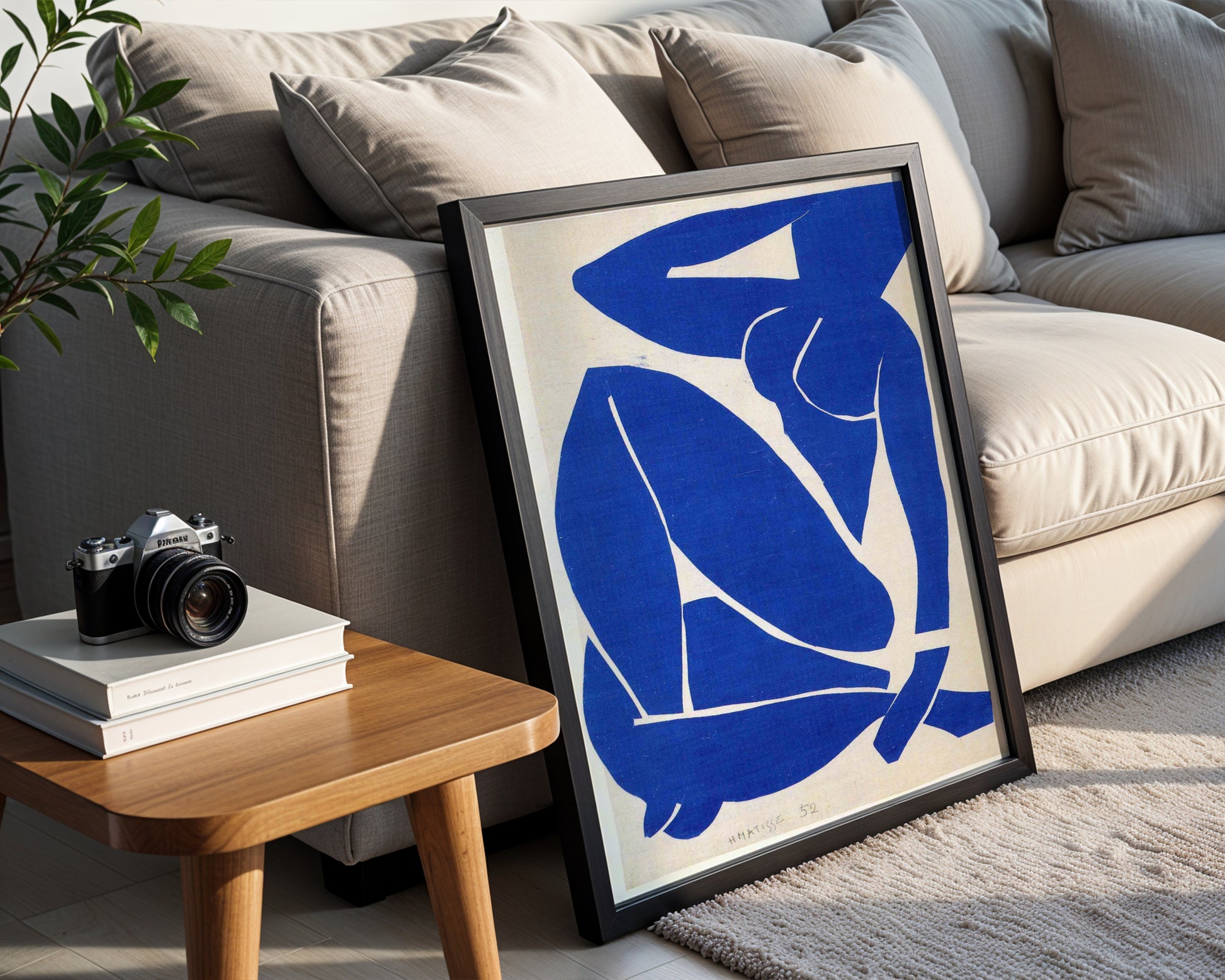 Iconic Matisse Blue Nude II Abstract Framed Wall Art - View 4