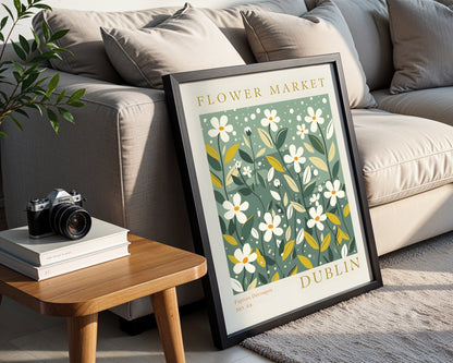 Dublin Flower Market Daisy Botanical Framed Poster – Framed Wall Art Poster - Image 3