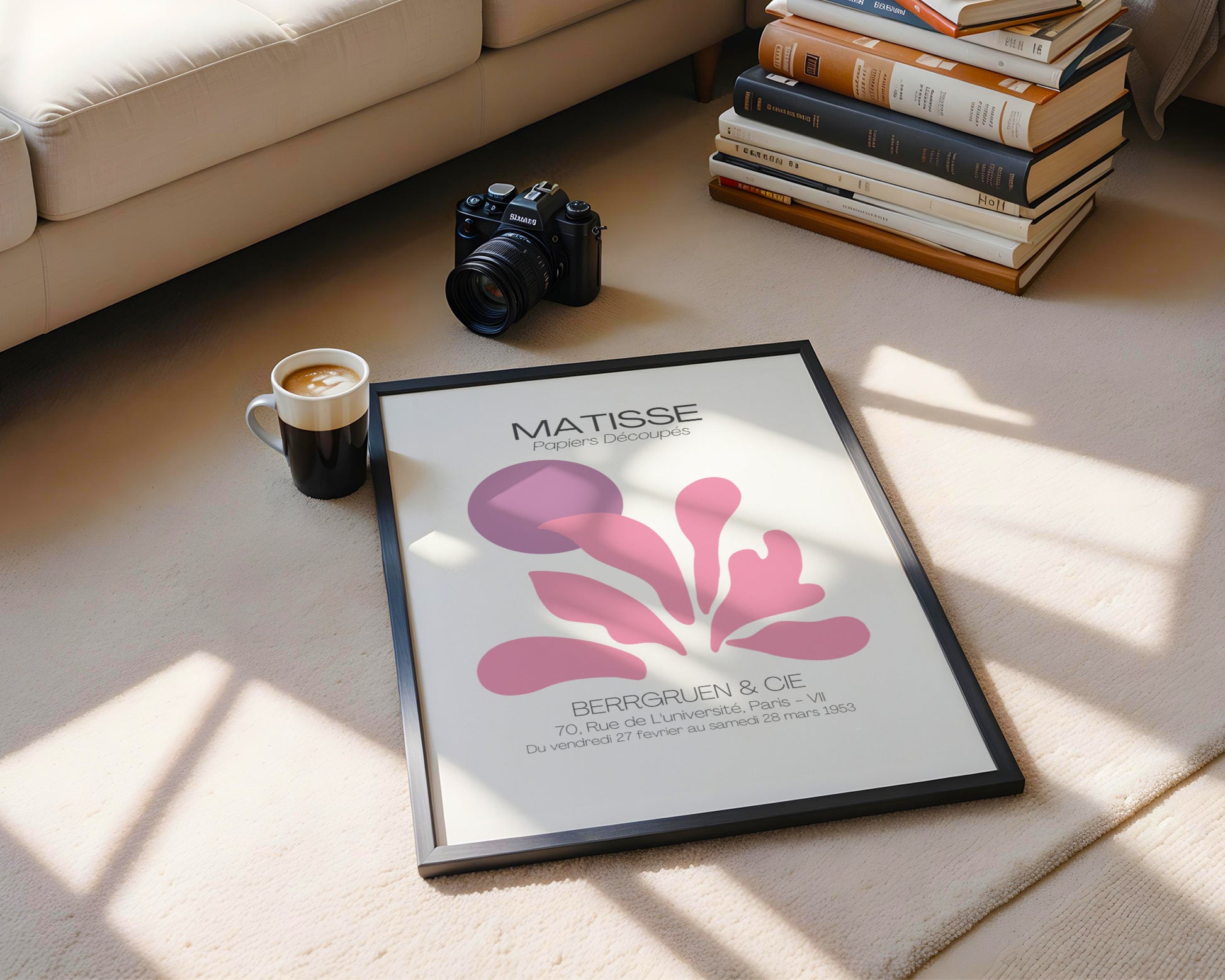 Matisse Papiers Découpés Abstract Art Framed Poster - View 2