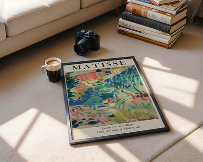 Matisse Landscape at Collioure Abstract Art Framed Poster - View 3