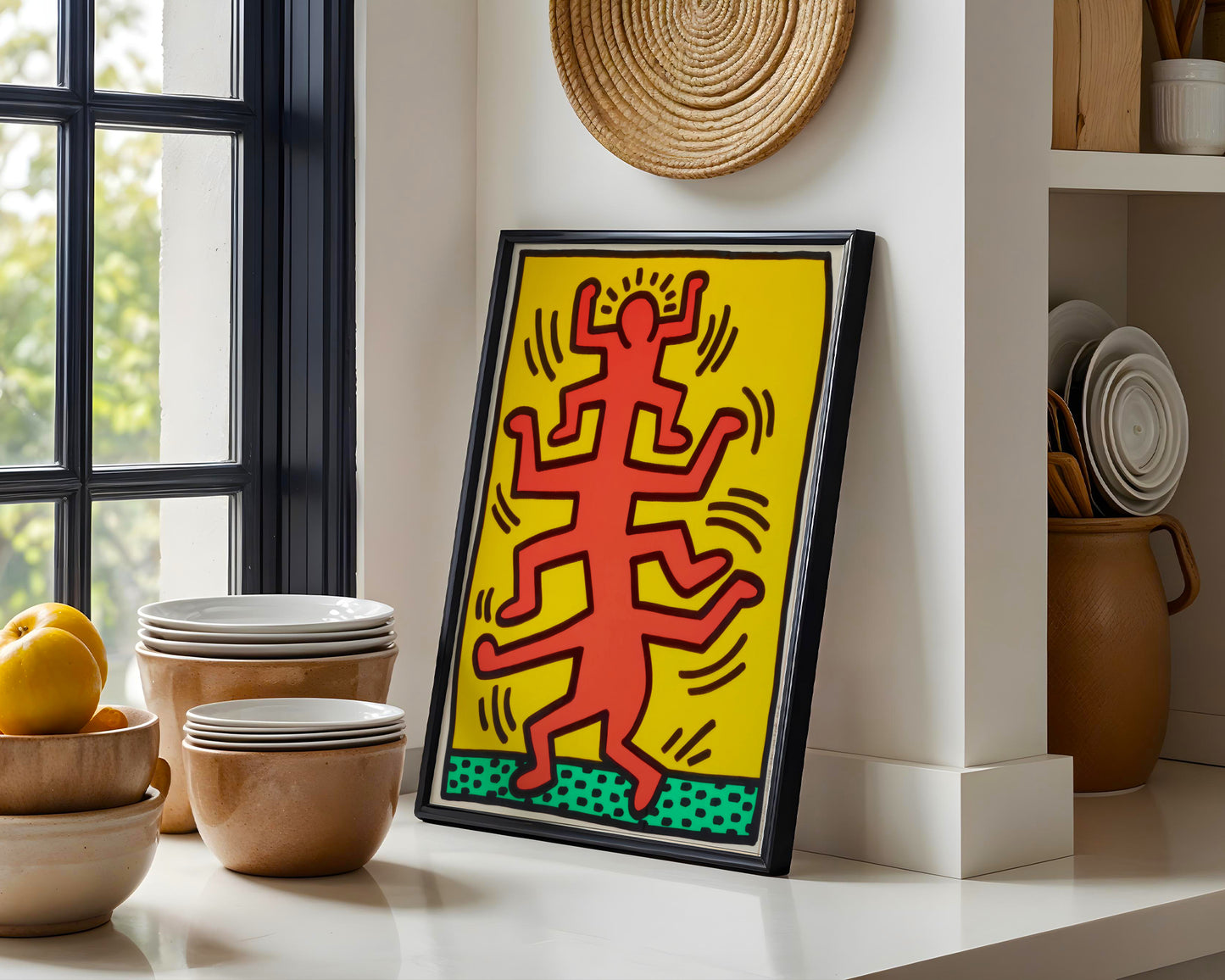 Dynamic Pop Art Figures Framed Poster - View 3