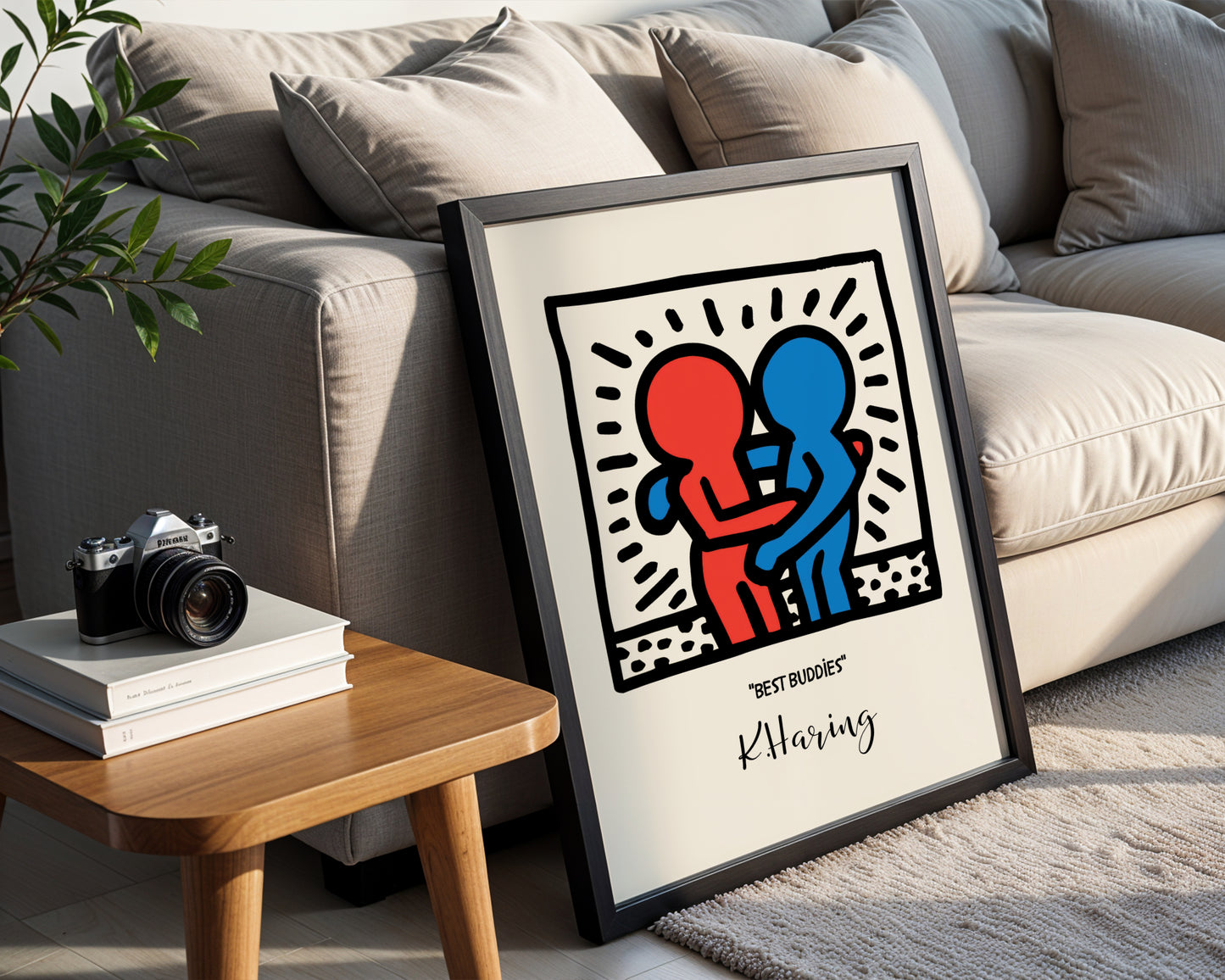 Keith Haring Best Buddies Pop Art Framed Poster - View 1