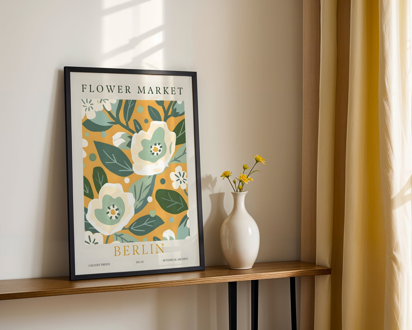 Berlin Flower Market Botanical Framed Poster – Framed Wall Art Poster - Image 3