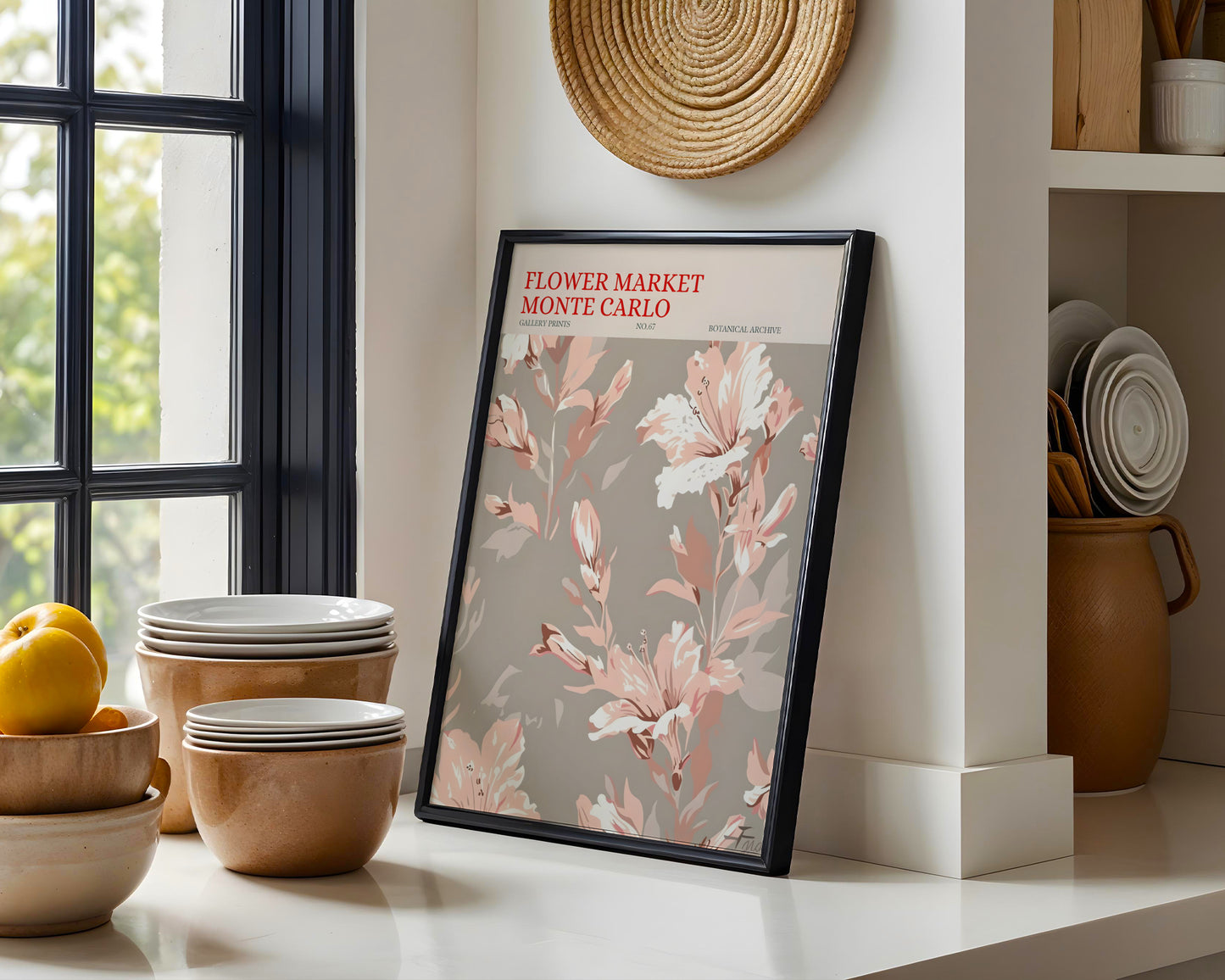 Flower Market Monte Carlo Botanical Floral Framed Poster – Framed Wall Art Poster - Image 2