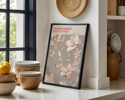 Flower Market Monte Carlo Botanical Floral Framed Poster – Framed Wall Art Poster - Image 2