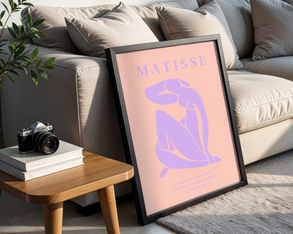 Matisse Purple Nude Abstract Framed Poster - View 4
