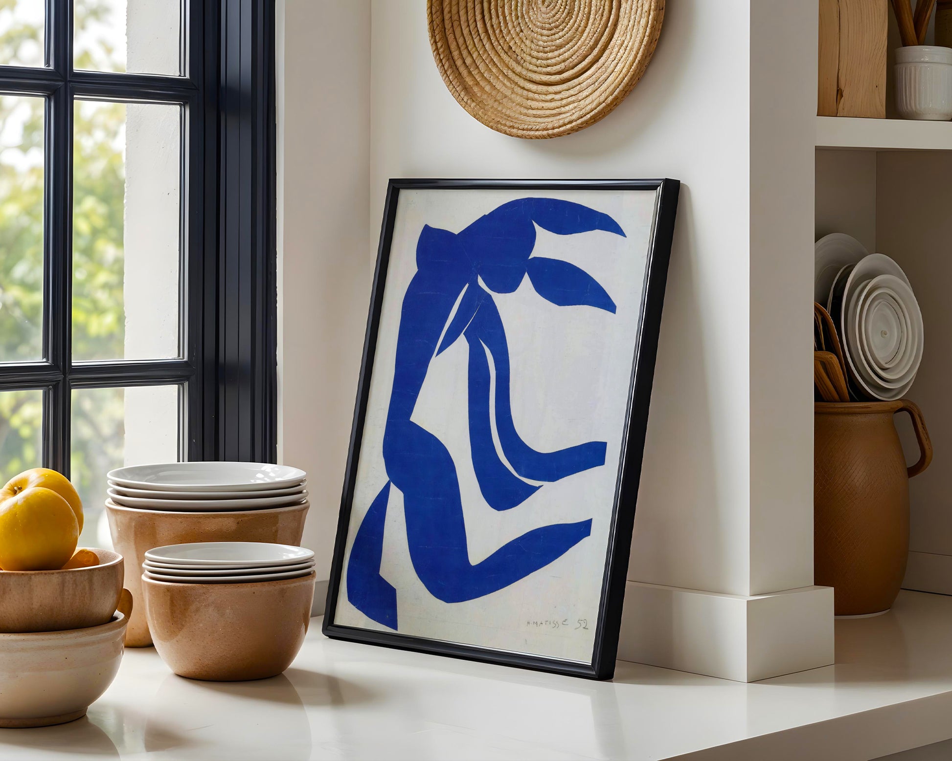 Matisse Blue Nude Abstract Framed Poster - View 3