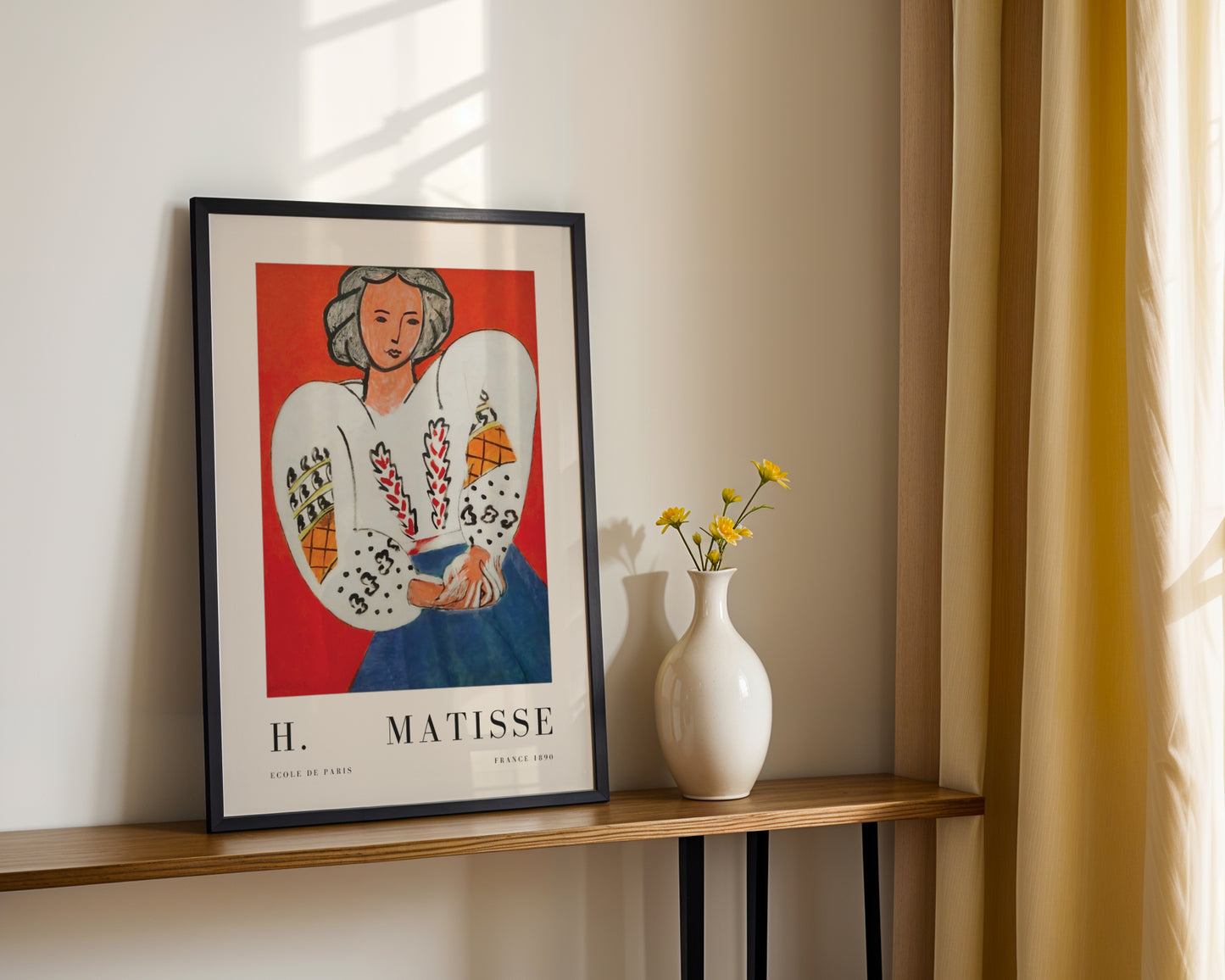 Matisse Style Woman Portrait Framed Wall Art - View 4
