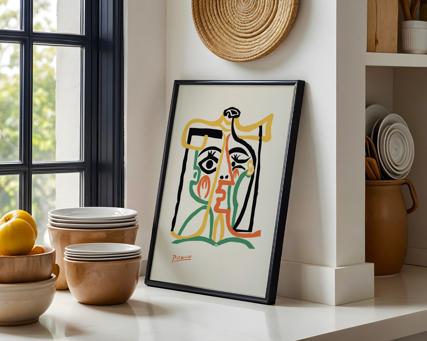 Picasso Abstract Portrait Cubist Framed Poster - View 1