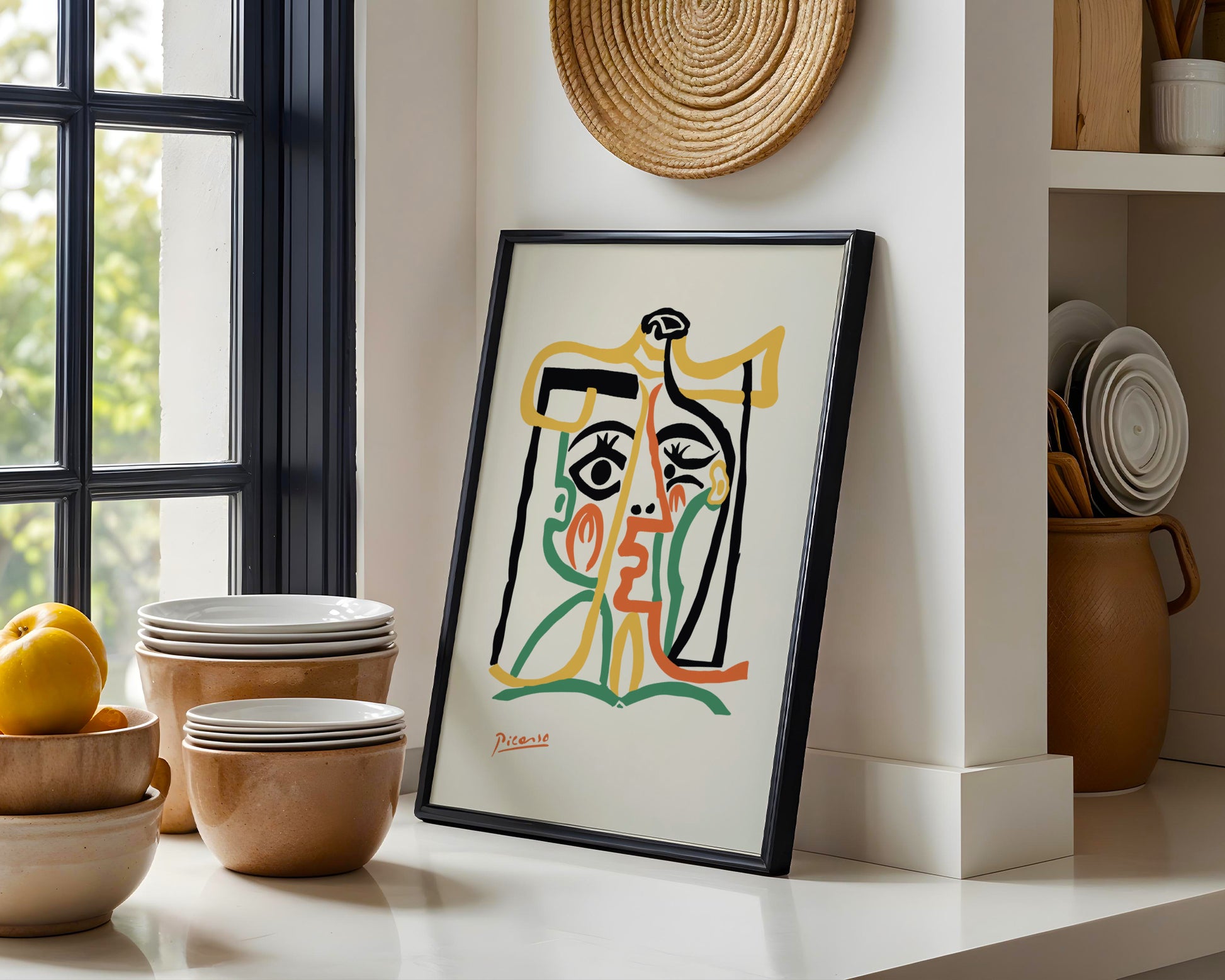 Picasso Abstract Portrait Cubist Framed Poster - View 1