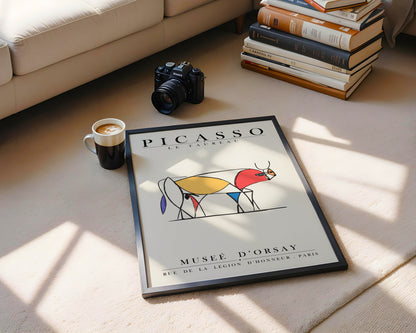 Picasso Le Taureau Abstract Bull Framed Poster - View 1