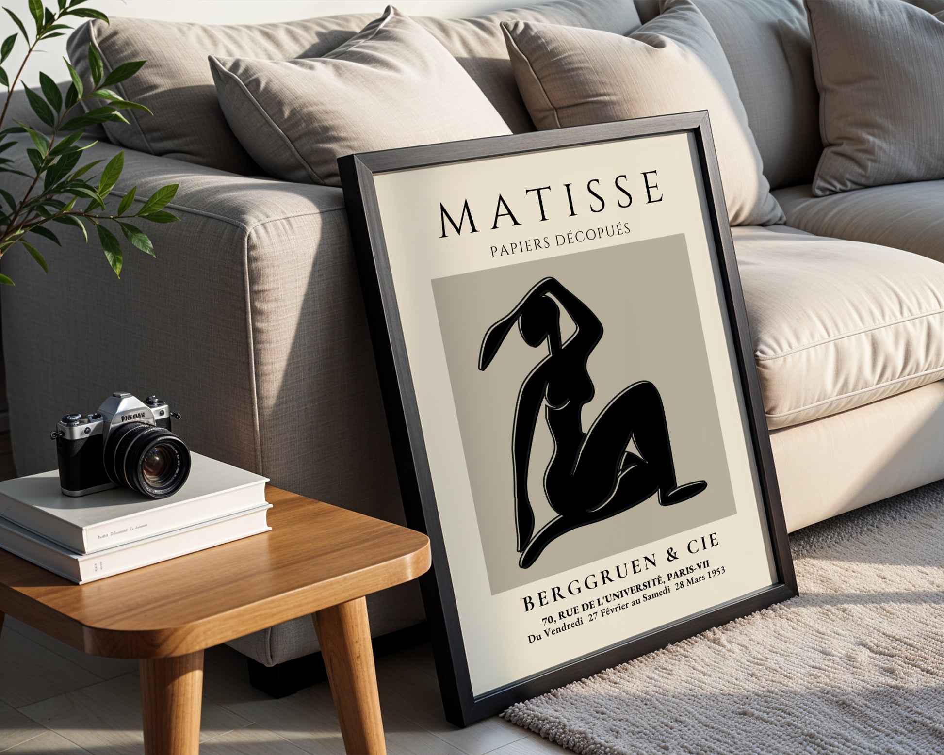 Matisse Papiers Découpés Abstract Nude Framed Poster - View 2
