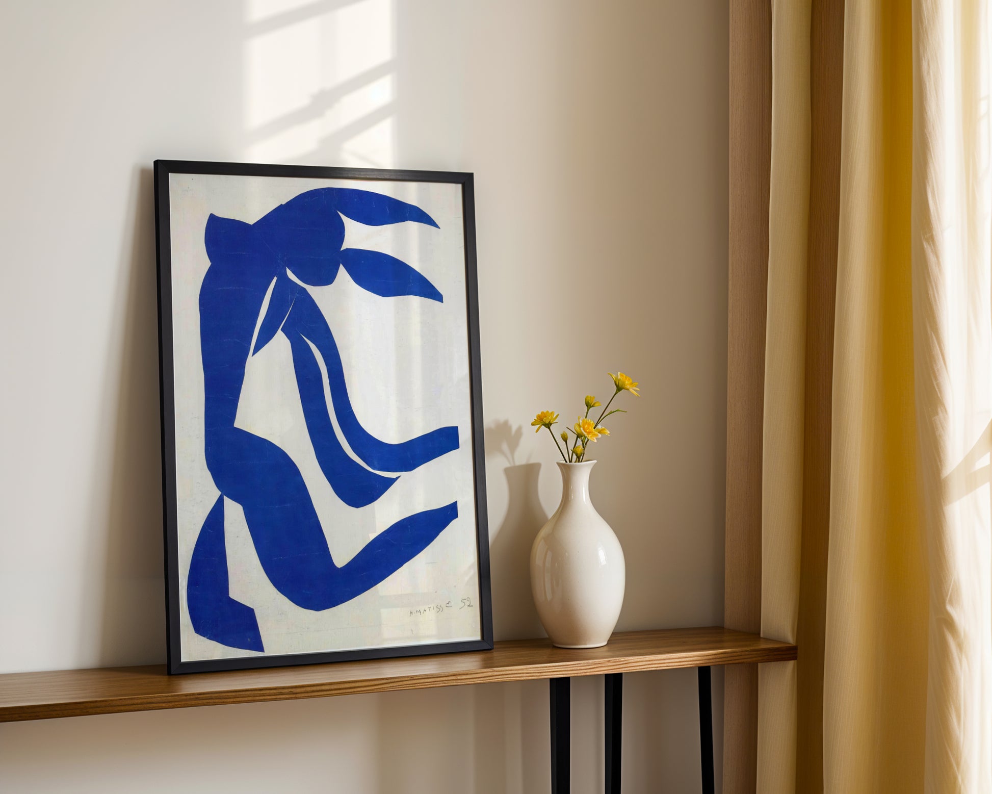 Matisse Blue Nude Abstract Framed Poster - View 4