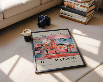 Matisse Inspired Abstract French Landscape Framed Poster - View 5