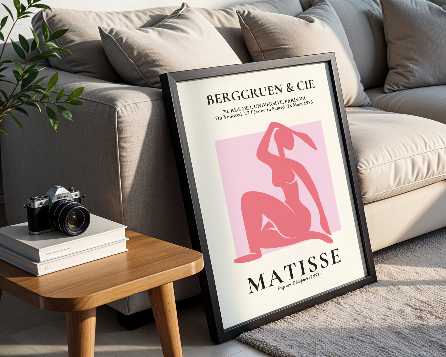 Matisse Nu Bleu Abstract Figure Framed Poster - View 2
