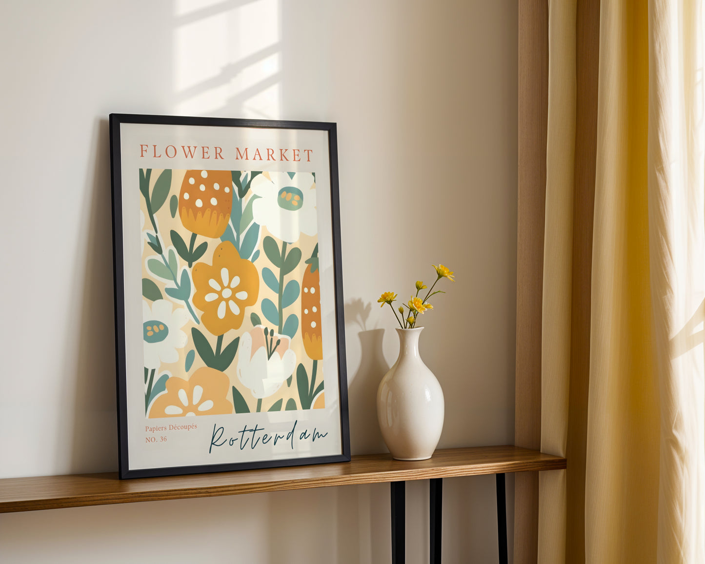 Rotterdam Flower Market Abstract Floral Framed Poster – Framed Wall Art Poster - Image 2