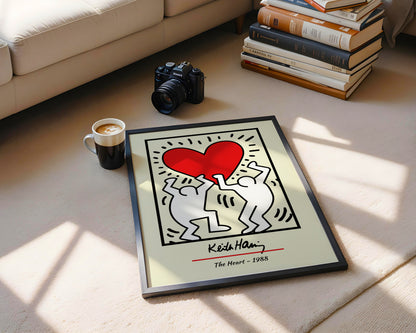 Keith Haring "The Heart" Pop Art Framed Poster - View 3