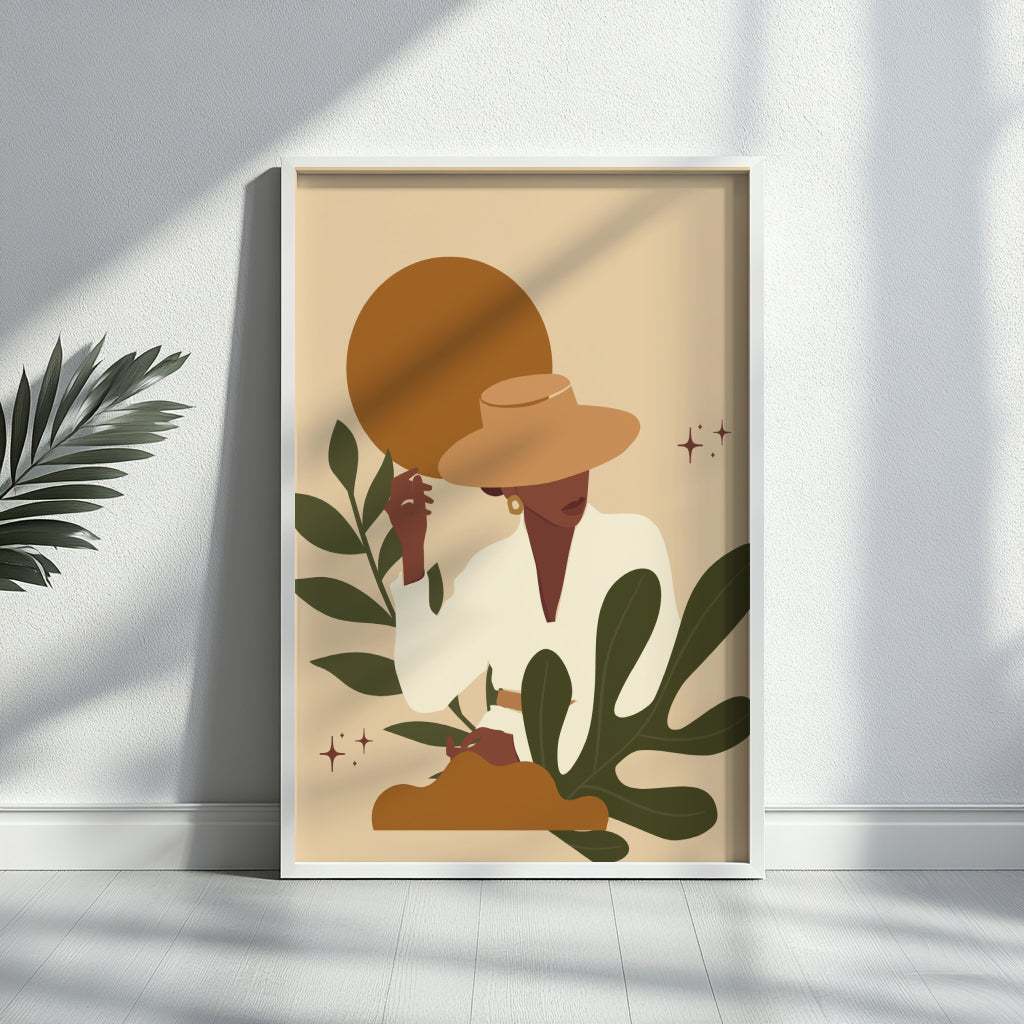 Earthy Terra Gallery Wall Set - 6 Framed Prints