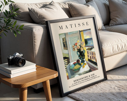 Matisse Still Life Window Seascape Framed Poster - View 2