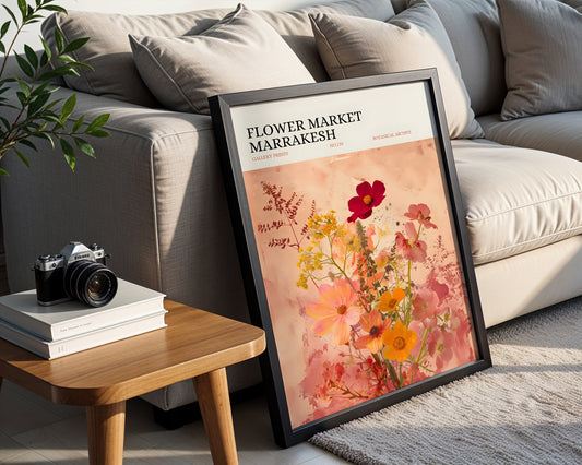 Marrakesh Flower Market Botanical Framed Poster – Framed Wall Art Poster - Image 2