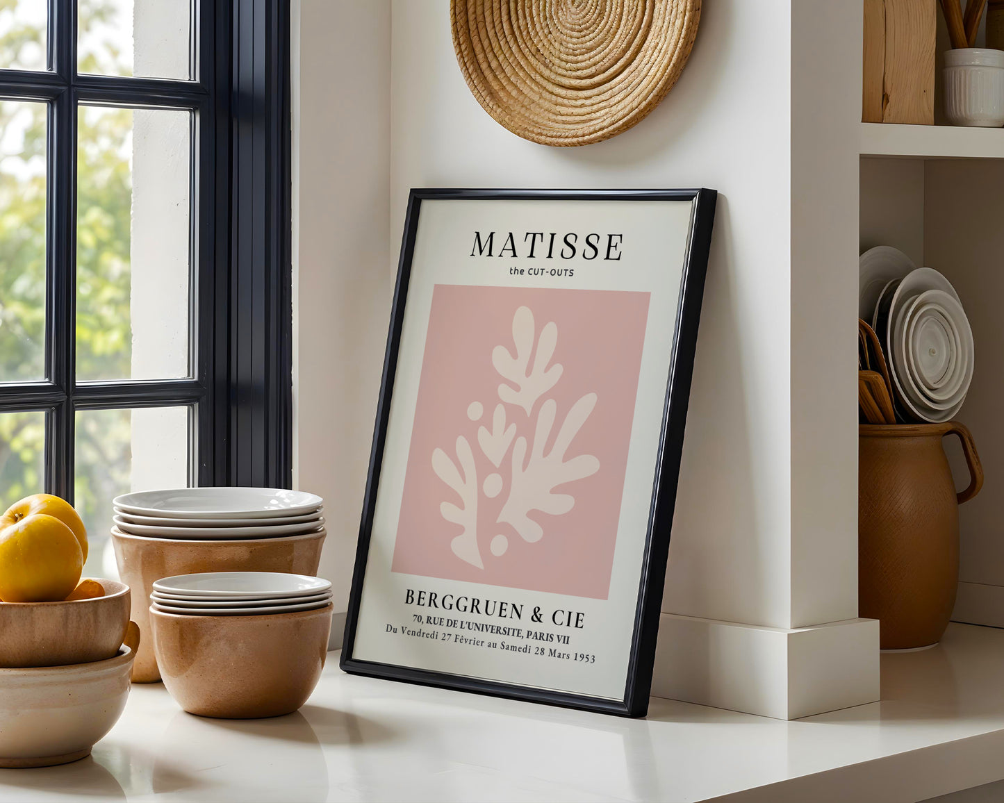 Matisse Pink Cut-Out Abstract Framed Poster - View 5