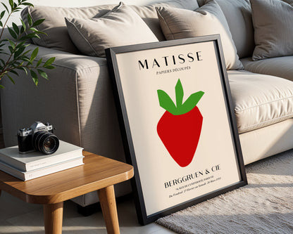 Matisse Red Strawberry Cut-Out Framed Poster - View 4