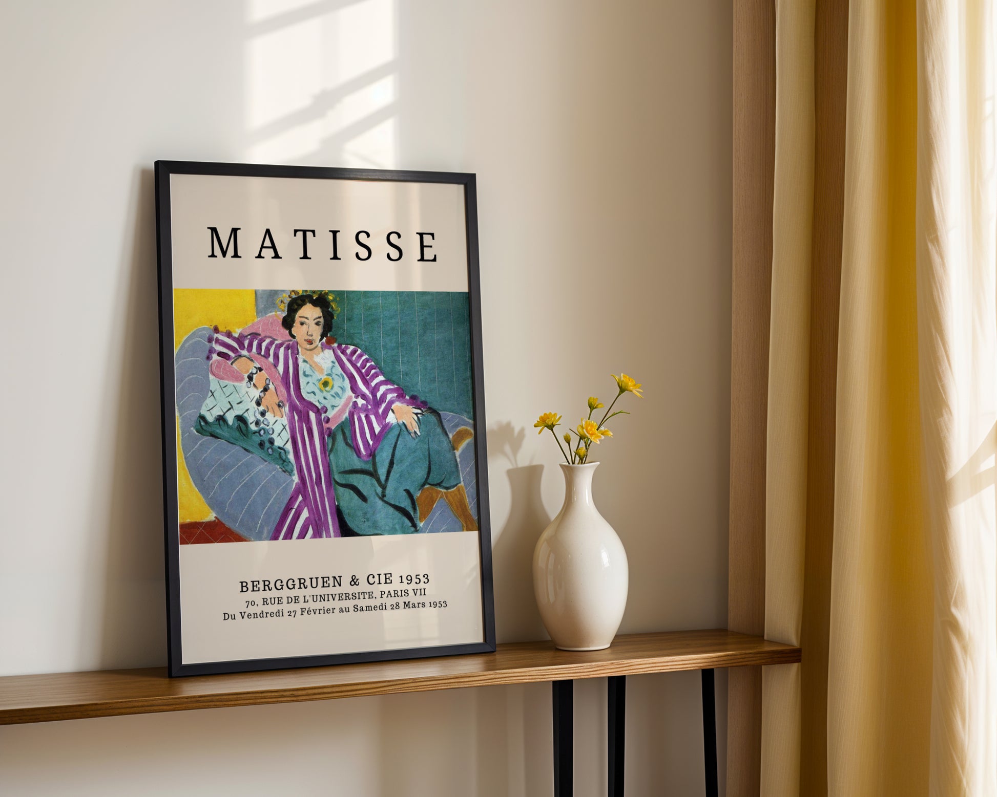 Matisse 1953 Exhibition Reclining Woman Framed Art - View 3
