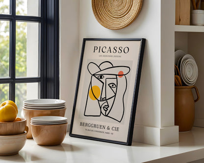 Picasso Cubist Portrait 'Les Dejeuners Dessins' Framed Art - View 4