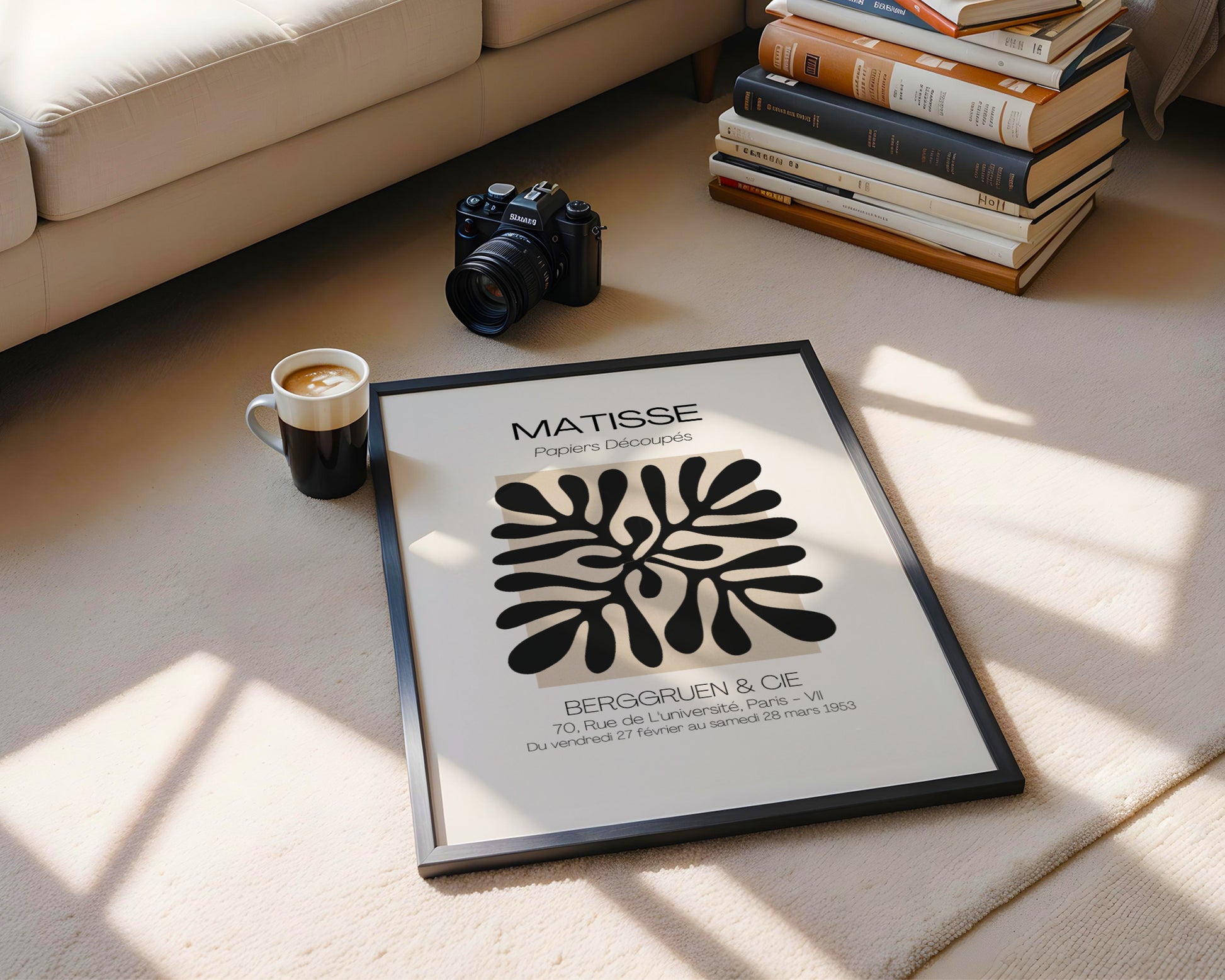 Matisse Papiers Découpés Abstract Framed Wall Art - View 1