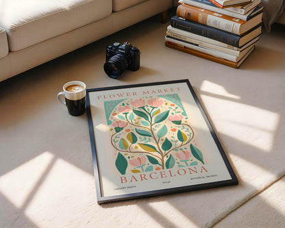 Barcelona Flower Market Botanical Framed Poster – Framed Wall Art Poster - Image 4