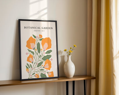 Modern Botanical Garden Floral Framed Wall Art – Framed Wall Art Poster - Image 3