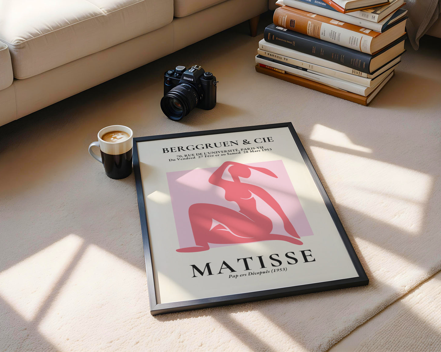 Matisse Nu Bleu Abstract Figure Framed Poster - View 4