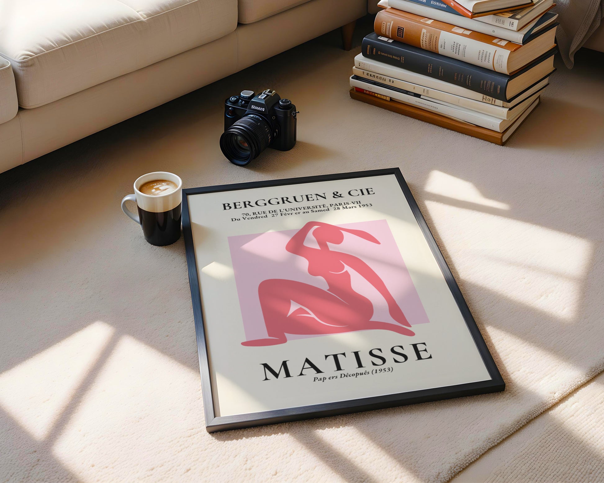 Matisse Nu Bleu Abstract Figure Framed Poster - View 4