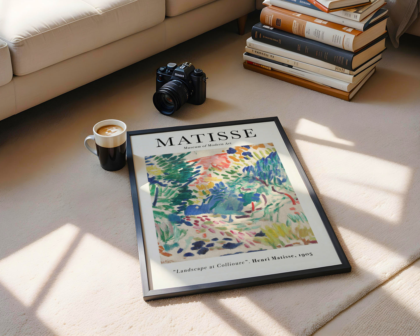 Matisse Landscape at Collioure Abstract Framed Poster - View 3