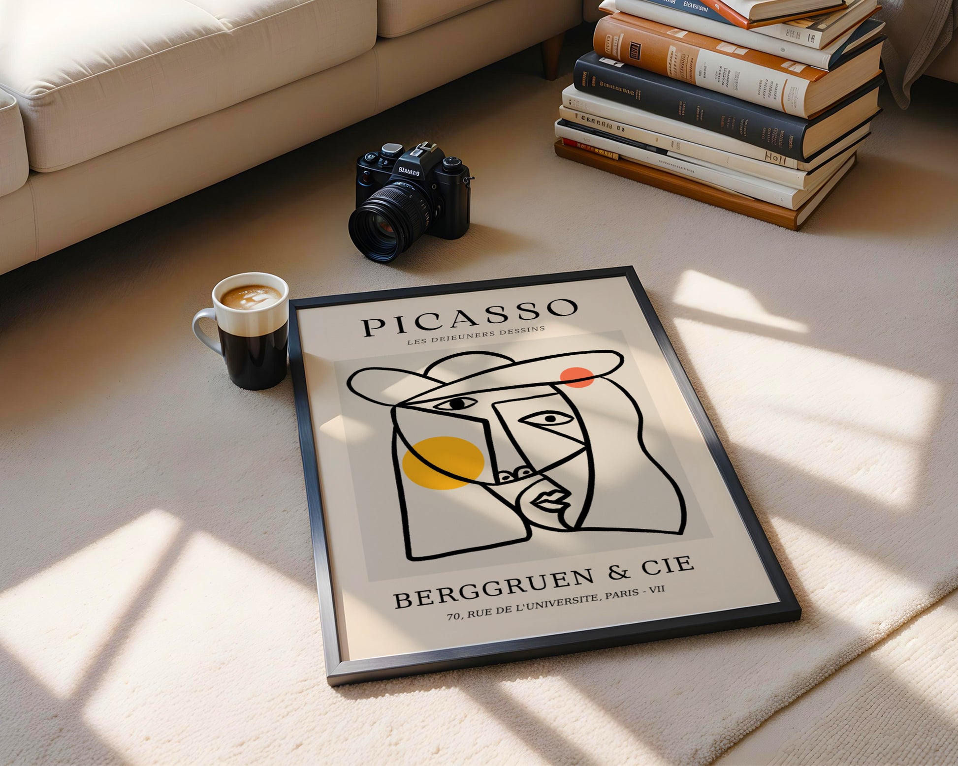 Picasso Cubist Portrait 'Les Dejeuners Dessins' Framed Art - View 1