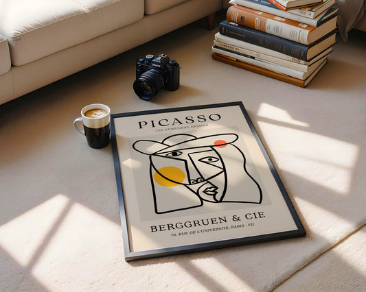 Picasso Cubist Portrait 'Les Dejeuners Dessins' Framed Art - View 1