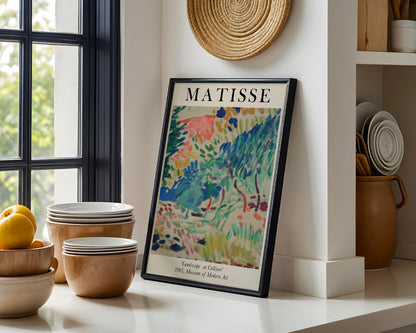 Matisse Landscape at Collioure Abstract Art Framed Poster - View 5